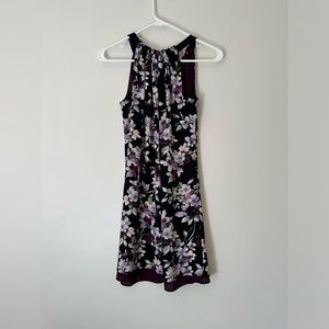 White House Black Market 00P Floral Halter Dress